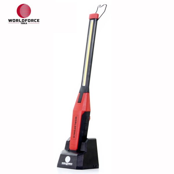 Şarjlı El Lambası COB Ledli İnce, Katlanır, Kısma Özellikli, Sehpalı 3.7V 2600mAh