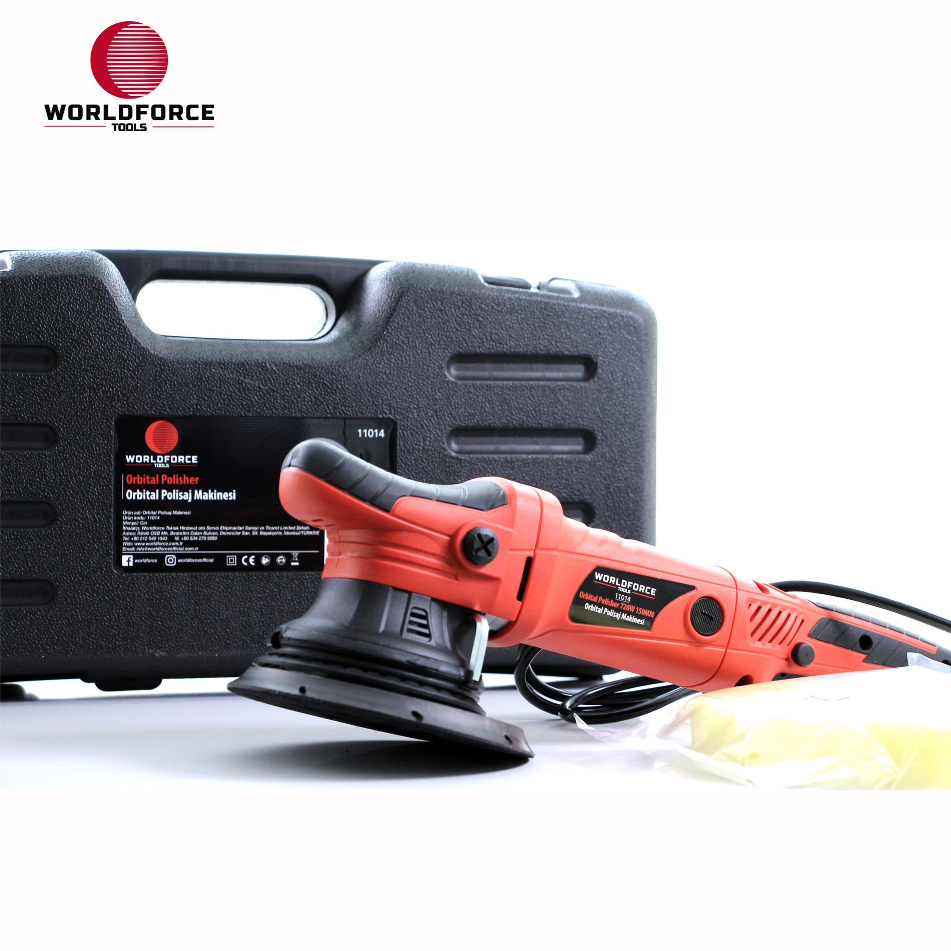 WORLDFORCE | Orbital Polisaj Makinesi (220V, 720W, 2100-5000rpm