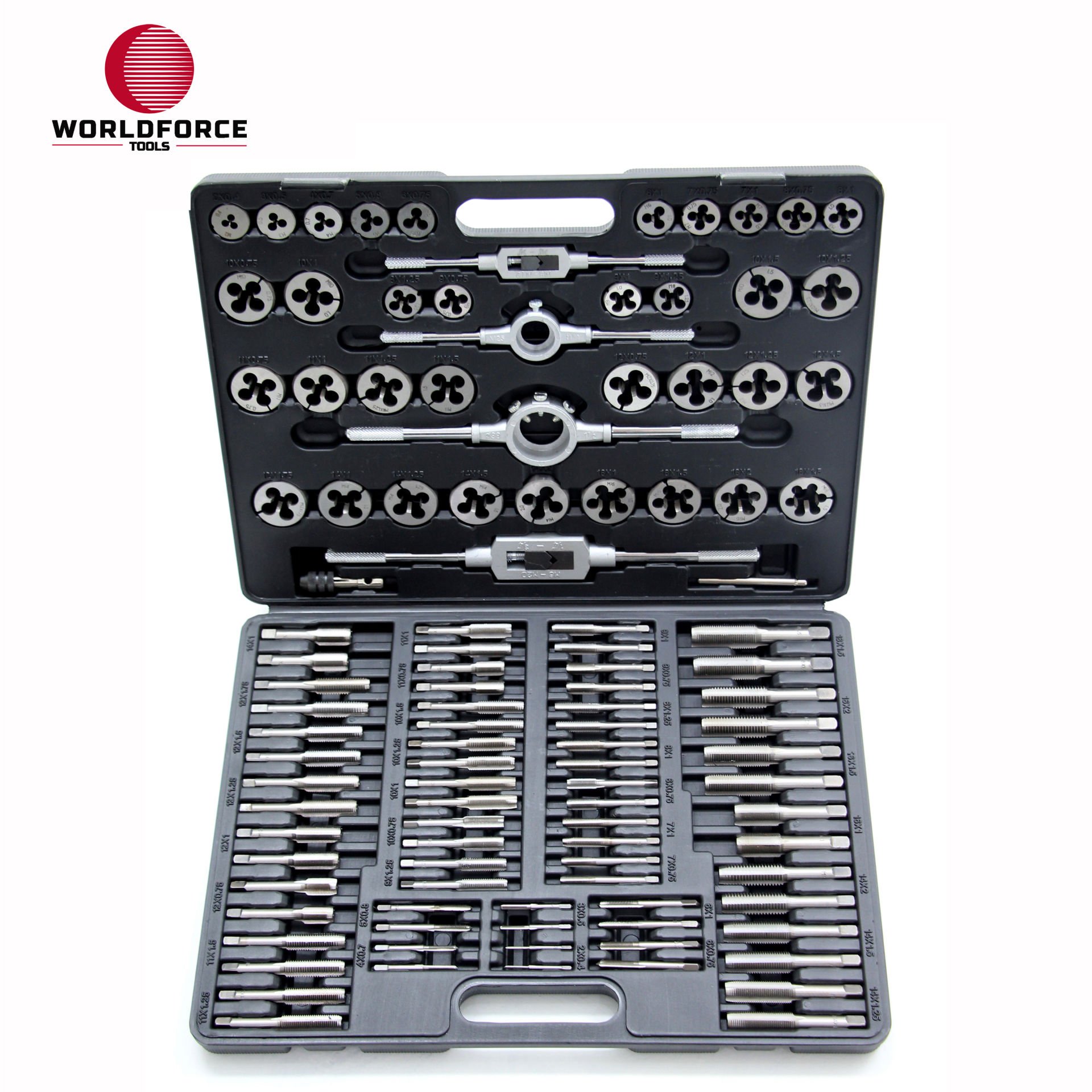 WORLDFORCE | Kılavuz Pafta Seti Metrik 110 Parça