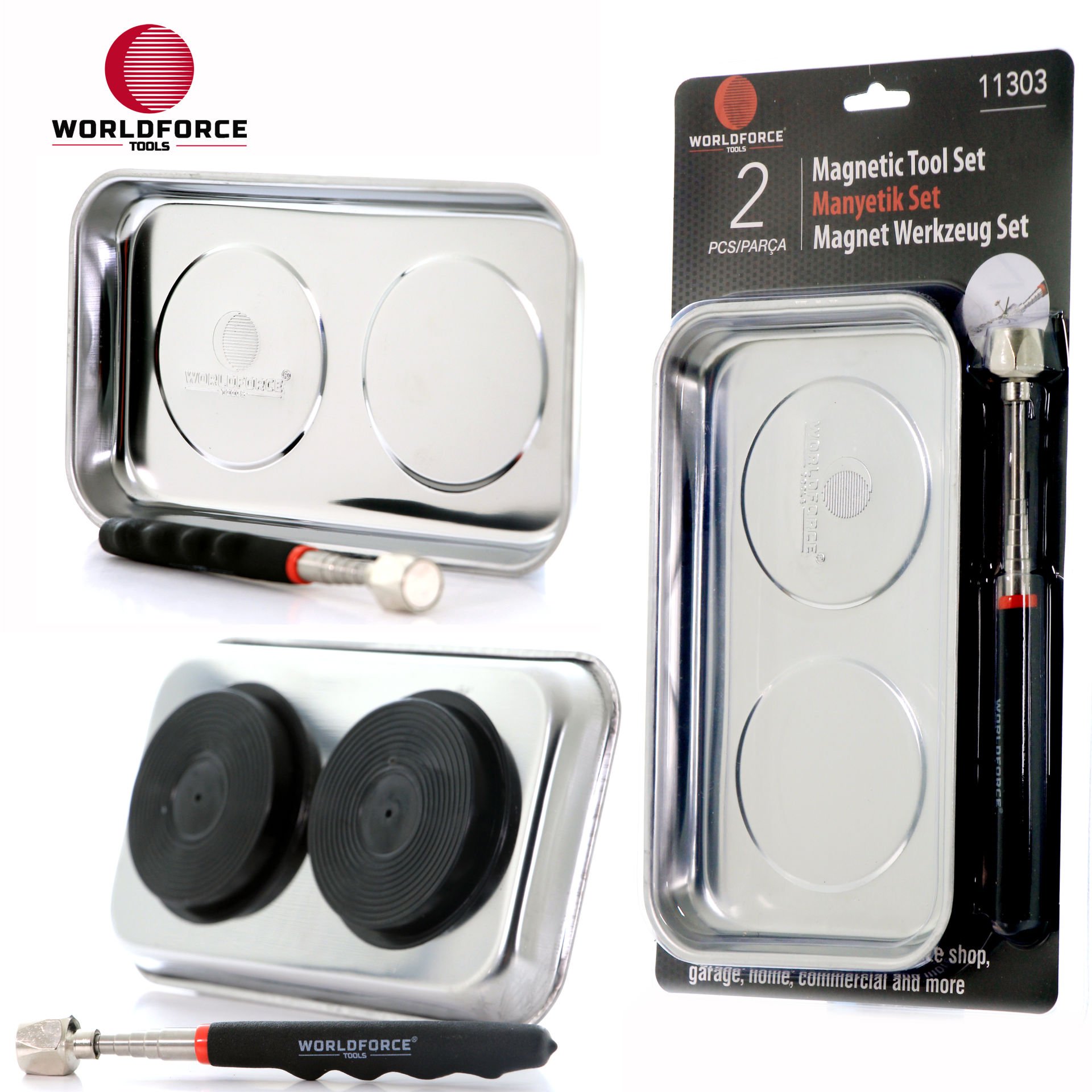 Manyetik Set 2\'li (Tepsi + Çubuk)