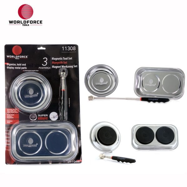 Manyetik Set 3\'lü (2x Tepsi + Çubuk)