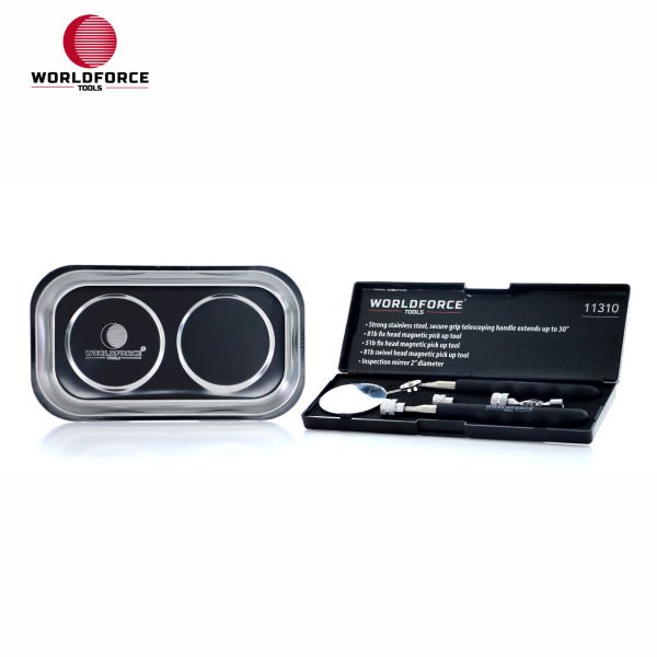 Manyetik Set 5\'li (Tepsi + LED Çubuk + Ayna)