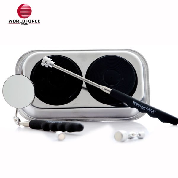 Manyetik Set 5\'li (Tepsi + LED Çubuk + Ayna)