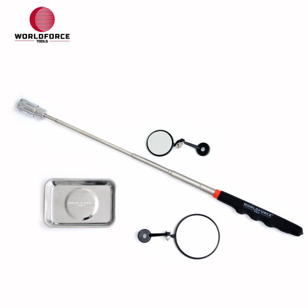 Manyetik Set 4\'lü (Tepsi + LED Çubuk + 2x Ayna)