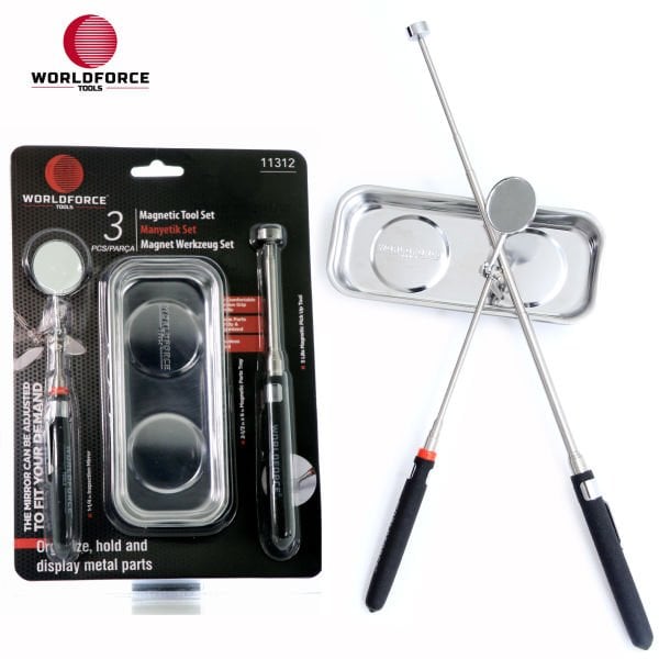 Manyetik Set 3\'lü (Tepsi + Çubuk + Ayna)