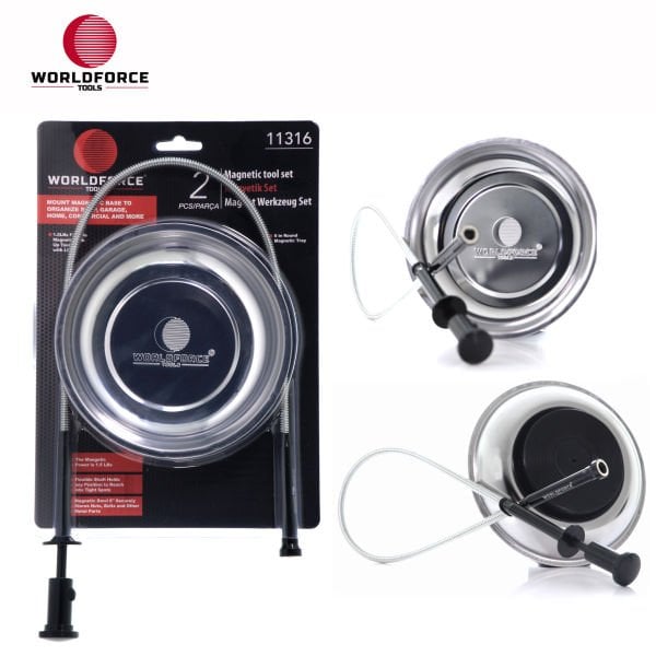 Manyetik Set 2\'li (Tepsi + Kancalı LED Çubuk)