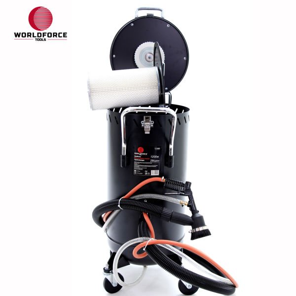 Kumlama Makinesi Vakumlu 28 Gallon Mobil 1200W