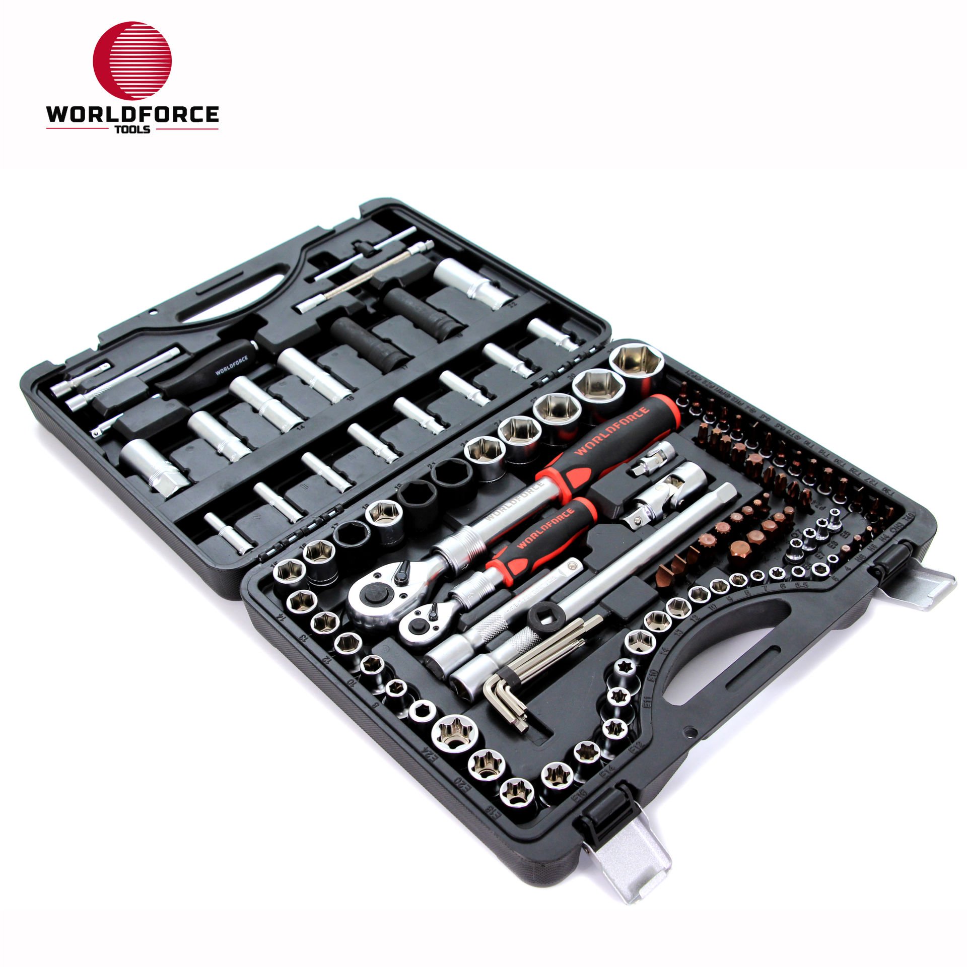 WORLDFORCE | Lokma Takımı 114 Parça S-Ultra 1/4''-1/2'' Uzatmalı