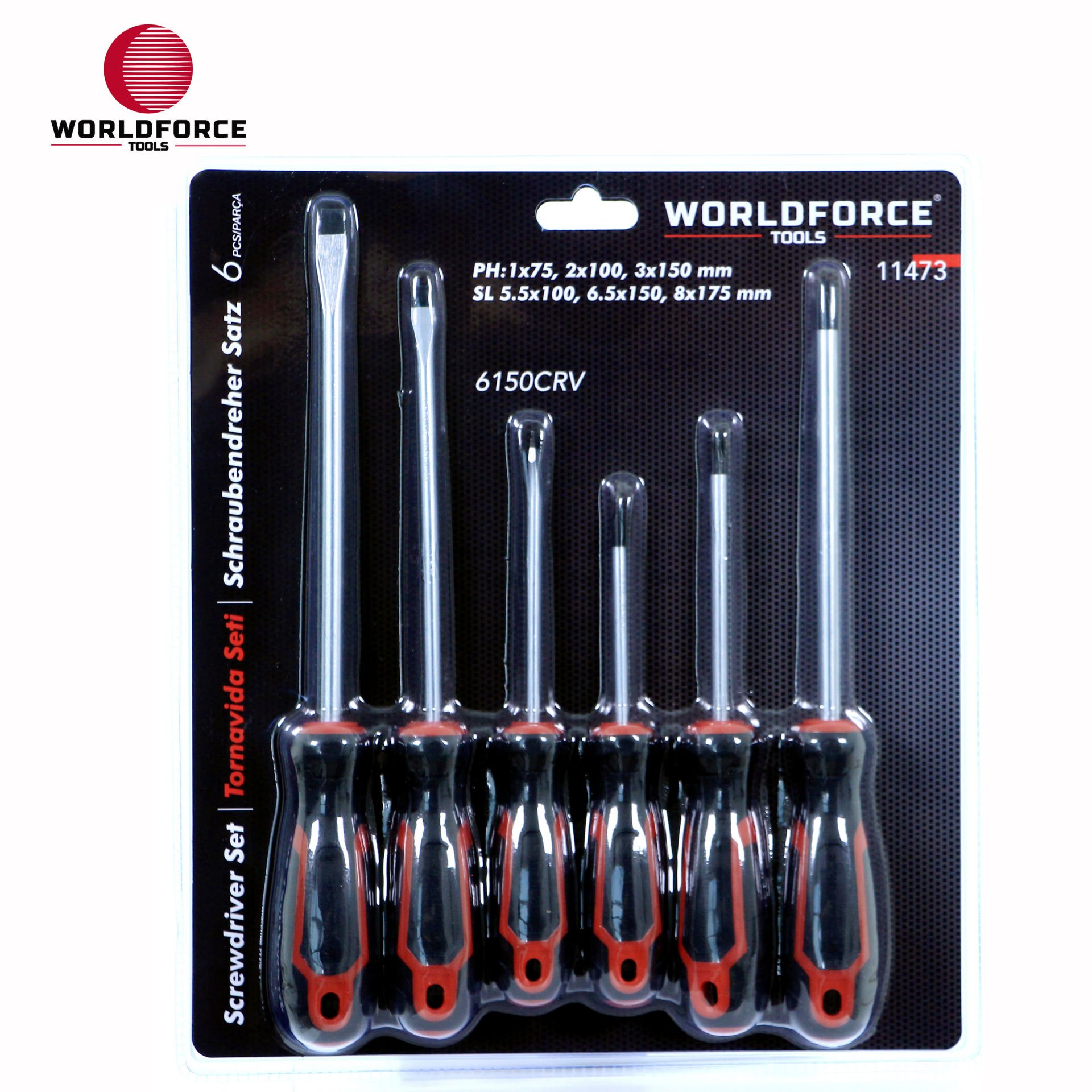 WORLDFORCE | Tornavida Seti 6 Parça 6150CRV (PH:1x75, 2x100
