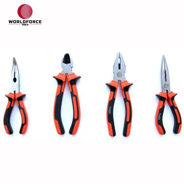 Pense Seti 4 Parça 7\'\' 180mm (Kombine, Kargaburun, Yan Keski, Kavisli Kargaburun)