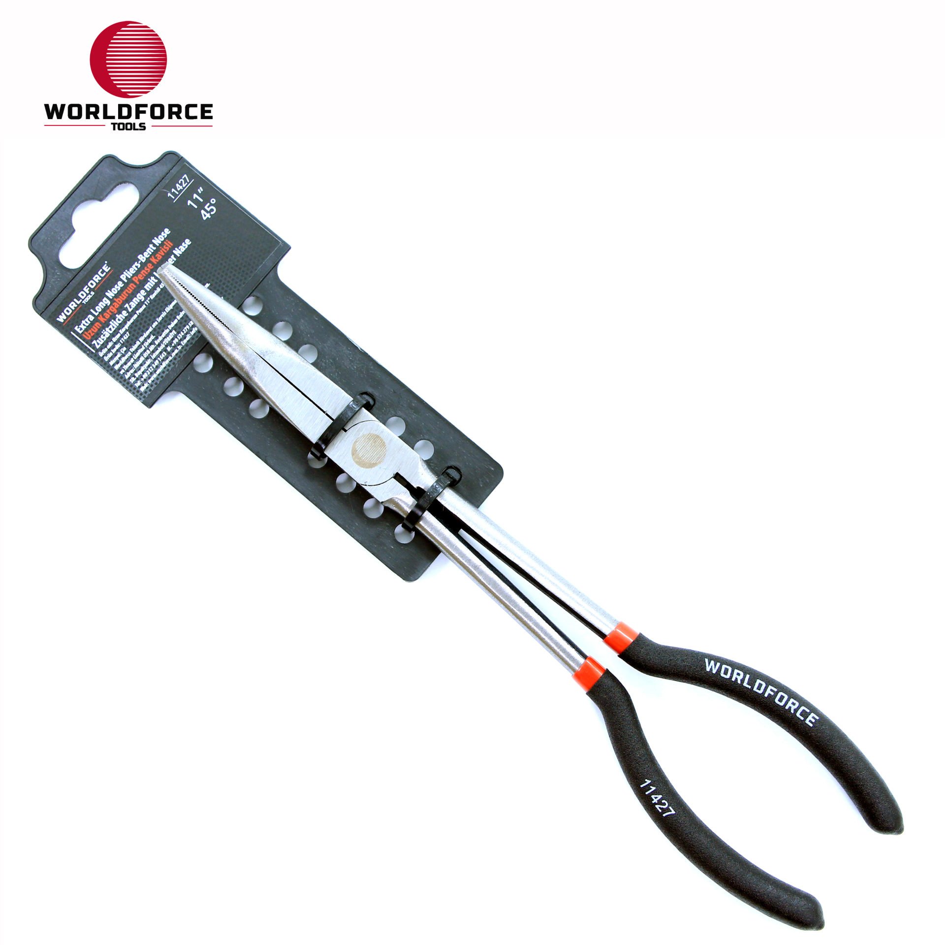 WORLDFORCE | Uzun Kargaburun Pense 11'' Kavisli 45°
