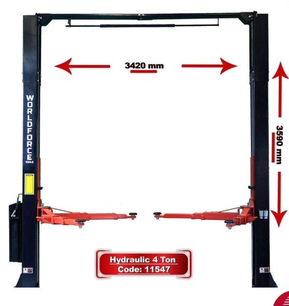 Hidrolik Lift İki Sütunlu 4 Ton 380V Tam Otomatik (3 Kol)