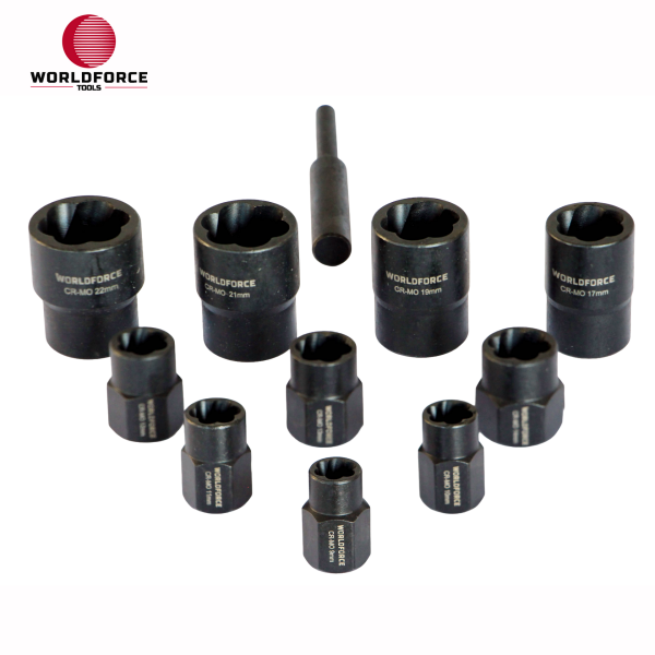 Hasarlı Somun Sökme Seti 11 Parça 1/2’’ (10,11,12,13,14,17,19,21,22mm)