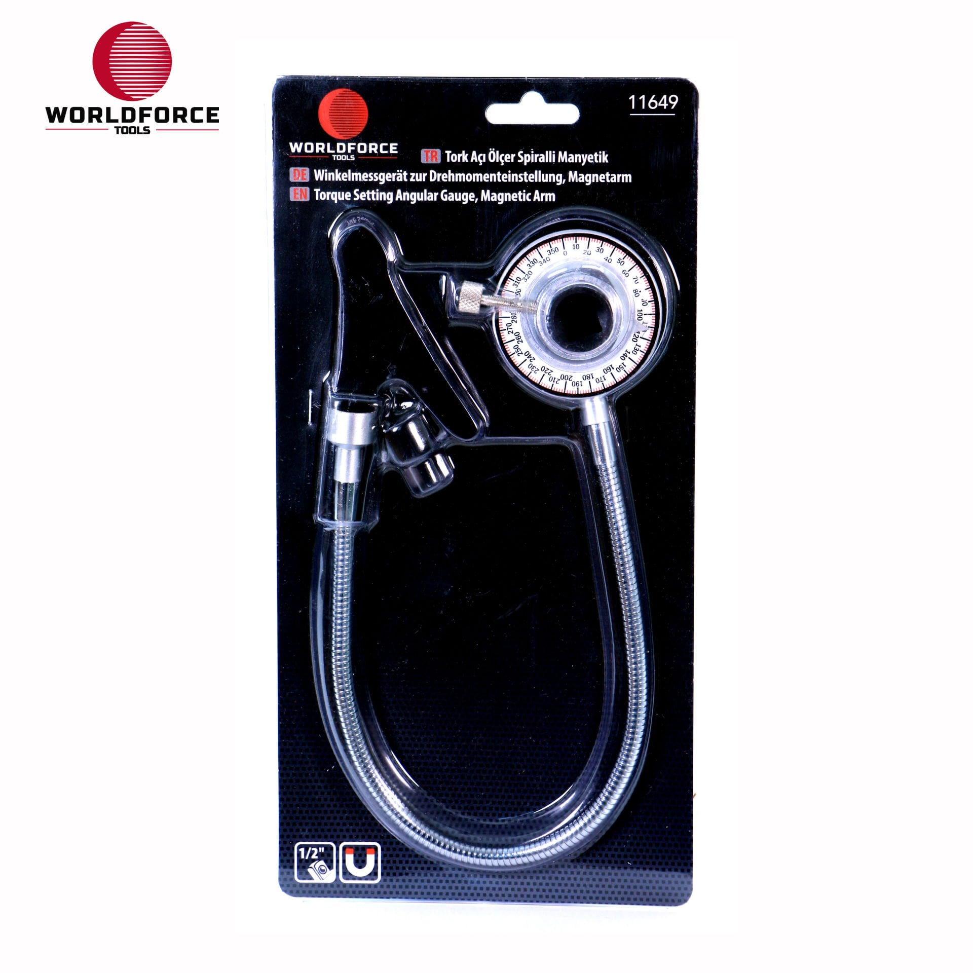 Tork Açı Ölçer Spiralli Manyetik 1/2\'\'