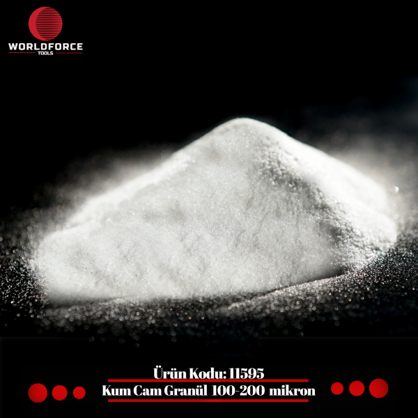 Kum Cam Granül 25 KG (100-200 Mikron)