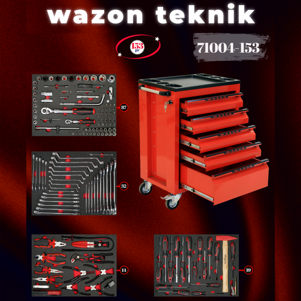 Dolu Takım Arabası 153 Parça