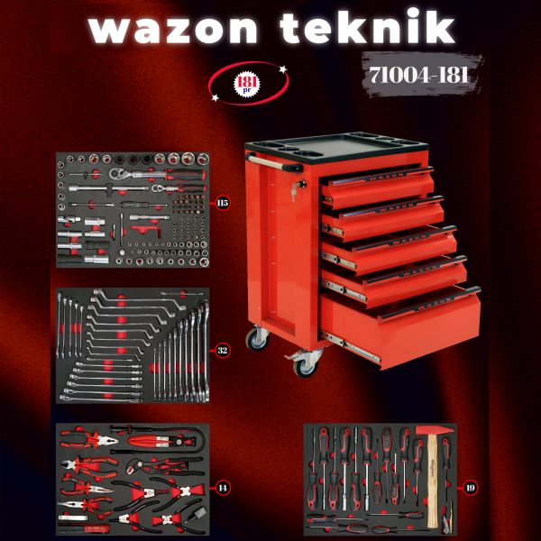 Dolu Takım Arabası 181 Parça
