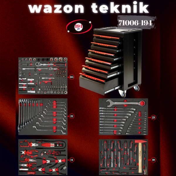 Dolu Takım Arabası 194 Parça