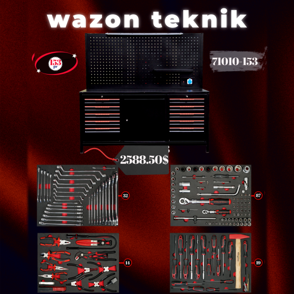 Dolu Çalışma Masası 10 Çekmece