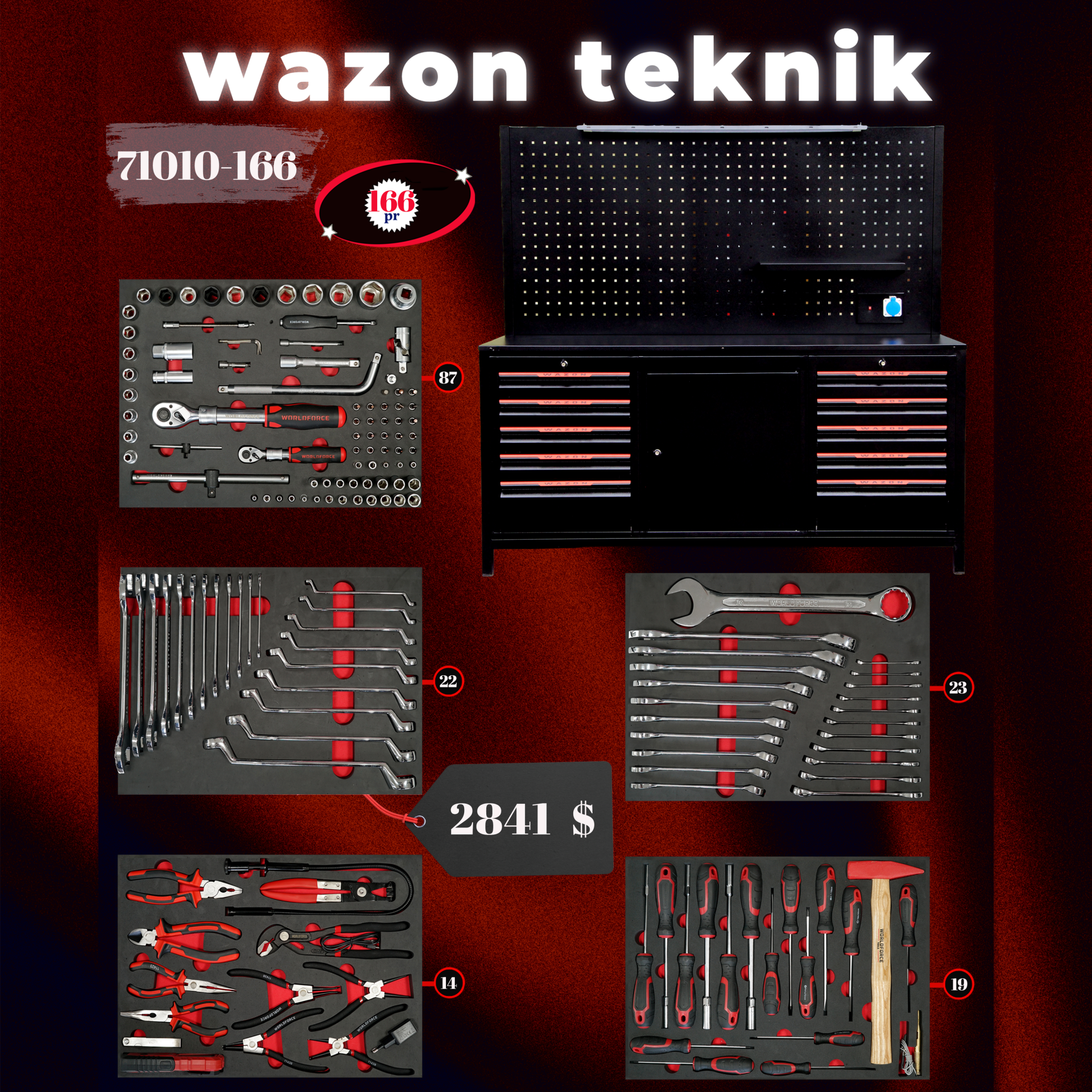 Dolu Çalışma Masası 10 Çekmece