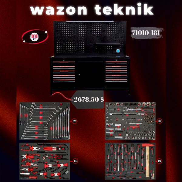 Dolu Çalışma Masası 10 Çekmece